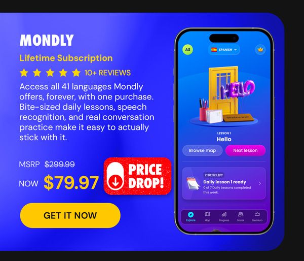 Mondly: Lifetime Subscription (All Languages)