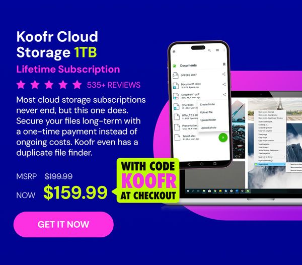 Koofr Cloud Storage: Lifetime Subscription (1TB)