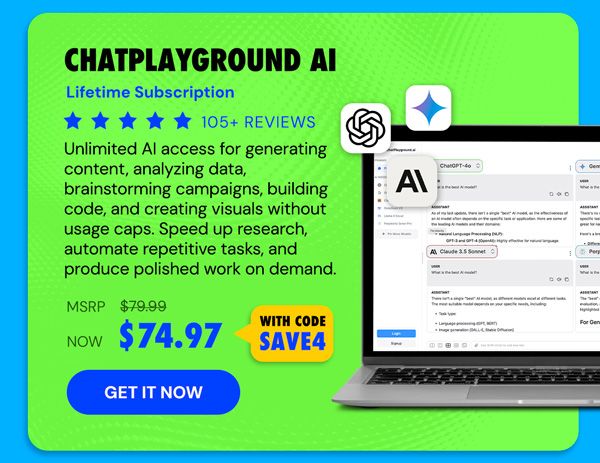 ChatPlayground AI: Lifetime Subscription (Unlimited Plan)
