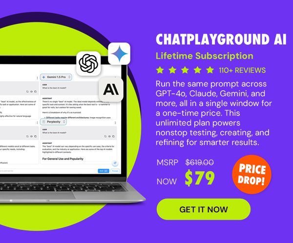 ChatPlayground AI: Lifetime Subscription (Unlimited Plan)