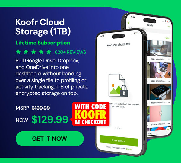 Koofr Cloud Storage: Lifetime Subscription (1TB)