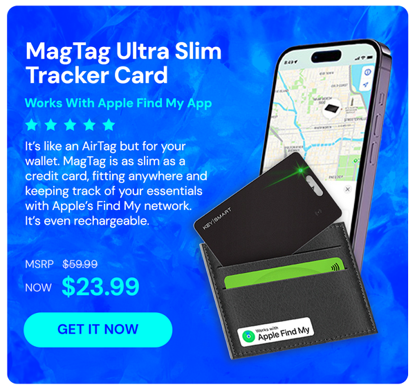 MagTag Ultra Slim Tracker Card - Works with Apple Find My App