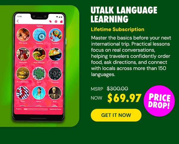 uTalk Language Learning: Lifetime Subscription (150+ Languages)