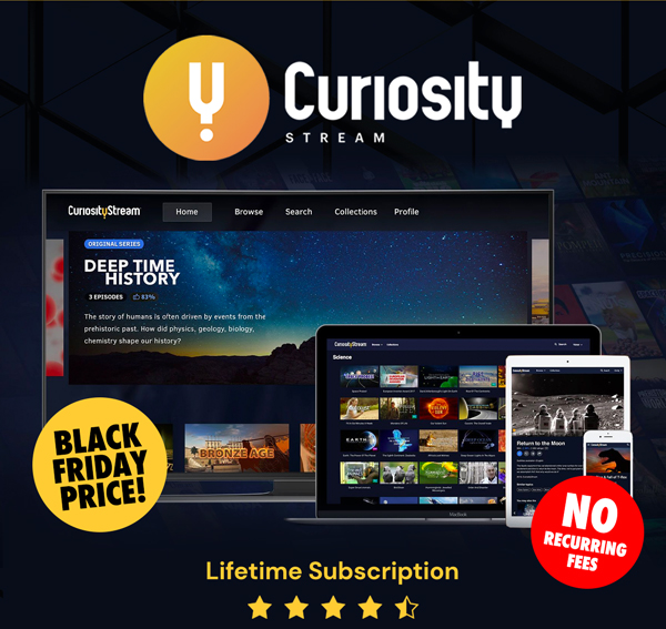 Curiosity Stream Standard Plan: Lifetime Subscription