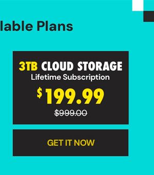 FolderFort 3TB Cloud Storage Pro Plan: Lifetime Subscription
