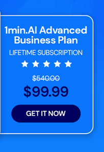 1minAI Advanced Business Plan Lifetime Subscription