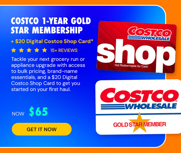 Costco 1-Year Gold Star Membership + $20 Digital Costco Shop Card