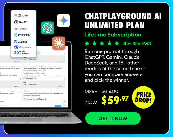 ChatPlayground AI: Lifetime Subscription (Unlimited Plan)