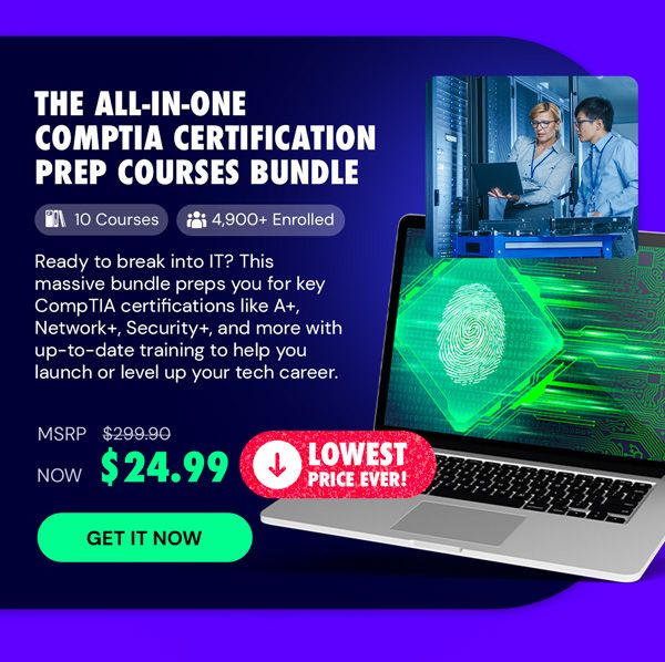 The 2024 All-in-One CompTIA Certification Prep Courses Bundle
