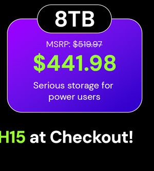 FileLu Cloud Storage Premium Plan: Lifetime Subscription (1TB-8TB)