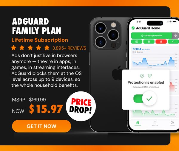 AdGuard Family Plan: Lifetime Subscription