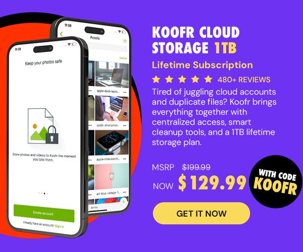 Koofr Cloud Storage: Lifetime Subscription (1TB)
