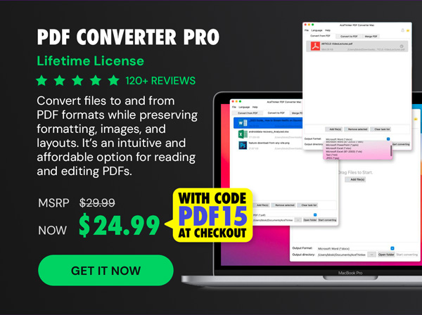 PDF Converter Pro: Lifetime License