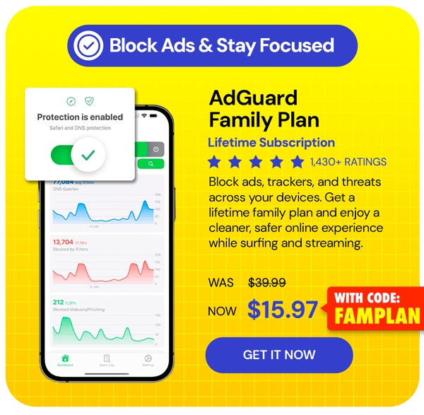 AdGuard Family Plan: Lifetime Subscription