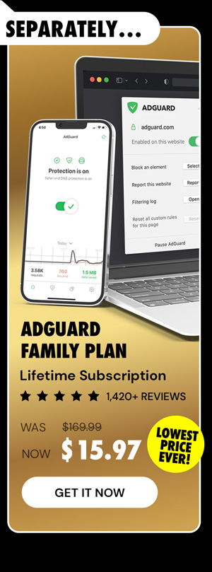 AdGuard VPN + Ad Blocker Family Security Suite