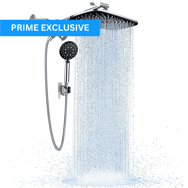 High-Pressure Rain Showerhead Combo