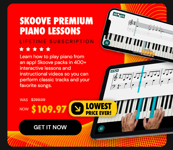 Skoove Premium Piano Lessons: Lifetime Subscription