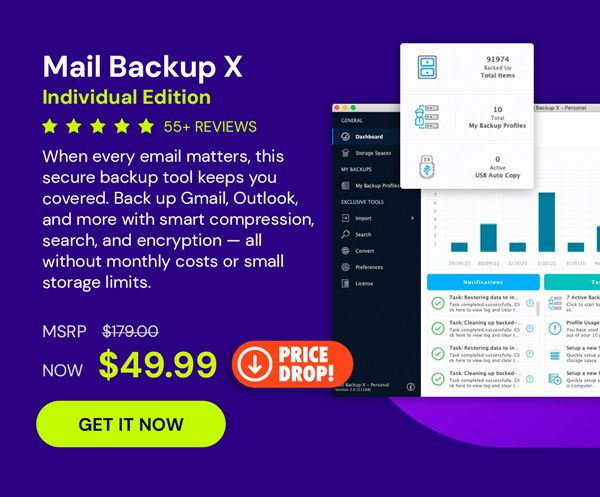 Mail Backup X Individual Edition