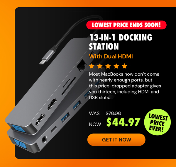 13-in-1 Docking Station with Dual HDMI