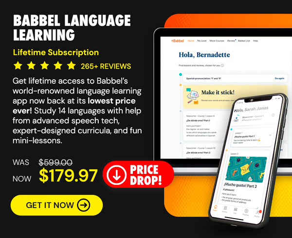 Babbel Language Learning: Lifetime Subscription (All Languages)