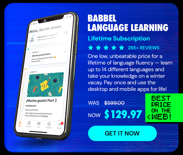 Babbel Language Learning: Lifetime Subscription (All Languages)