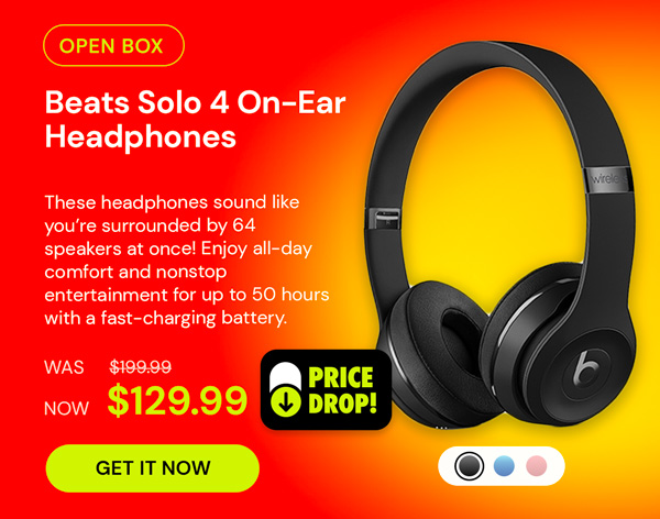 Beats Solo 4 On-Ear Headphones (New - Open Box)