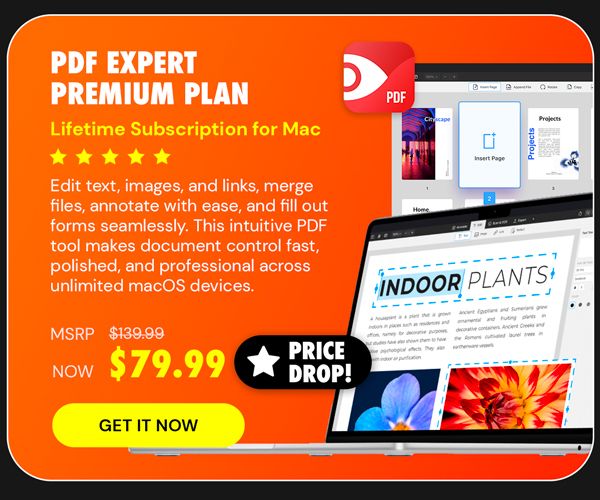 PDF Expert Premium Plan: Lifetime Subscription (Mac)