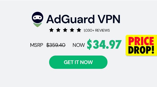 AdGuard VPN: 5-Yr Subscription