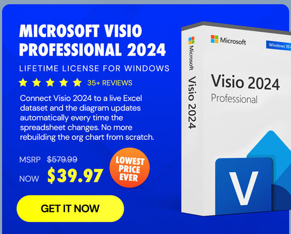 Microsoft Visio Professional 2024: Lifetime License for Windows