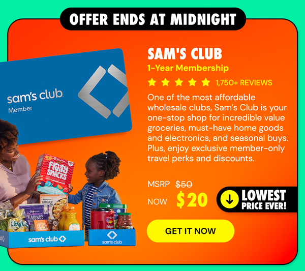 Sam's Club 1-Year Membership with Auto-Renew!