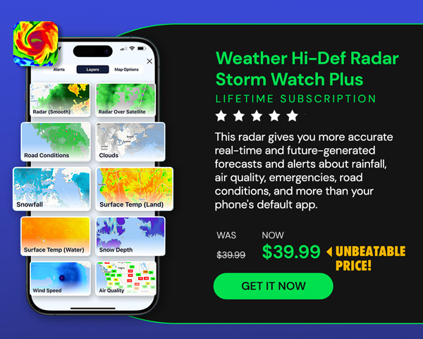 Weather Hi-Def Radar Storm Watch Plus: Lifetime Subscription