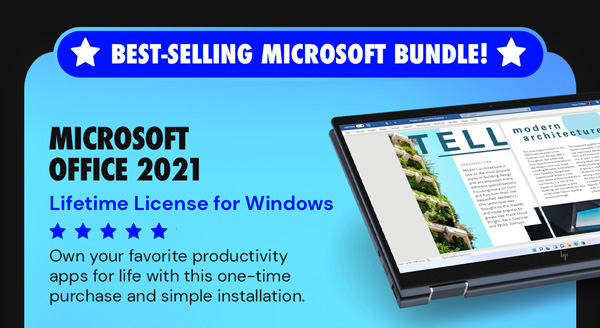 The Ultimate Microsoft Office Professional 2021 for Windows: Lifetime License + Windows 11 Pro Bundle