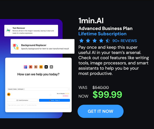 1minAI Advanced Business Plan Lifetime Subscription