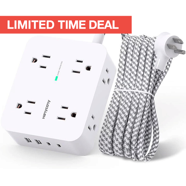 Surge Protector w/ USB & USB-C