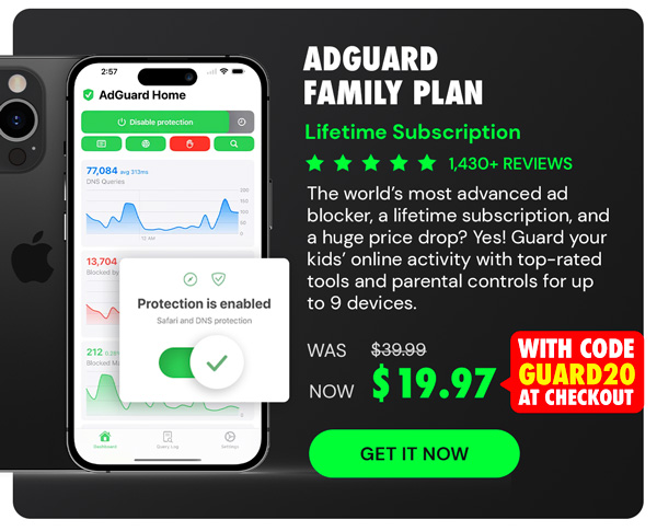 AdGuard Family Plan: Lifetime Subscription