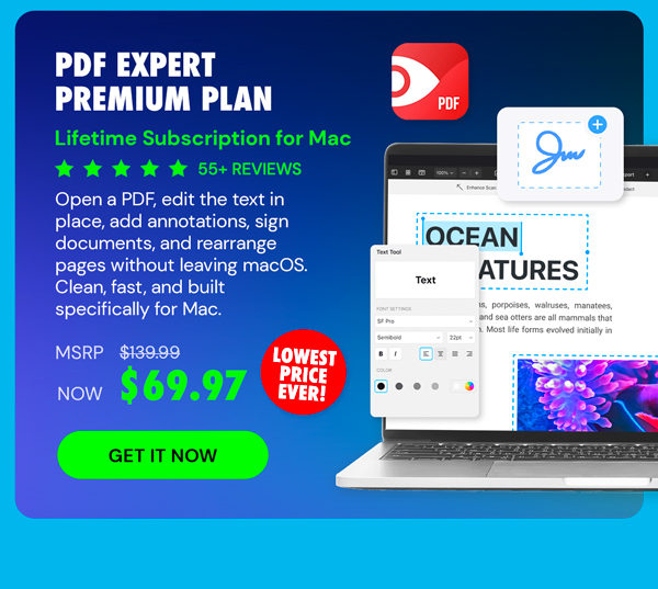 PDF Expert Premium Plan: Lifetime Subscription (Mac)