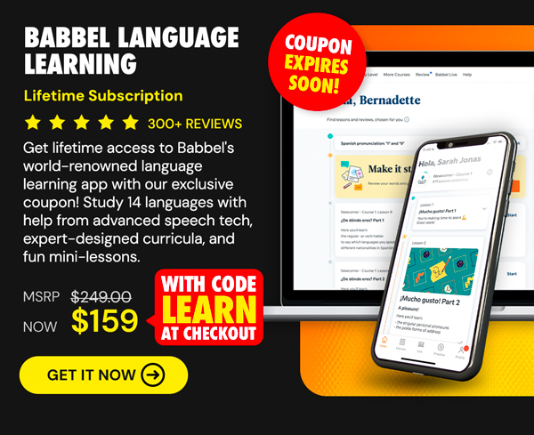 Babbel Language Learning: Lifetime Subscription (All Languages)