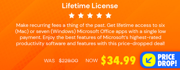 Microsoft Office 2019 for Windows or Mac | Lifetime License