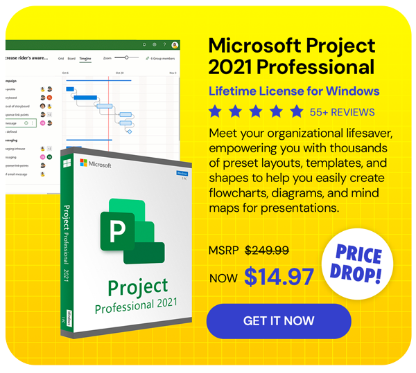 Microsoft Project 2021 Professional: Lifetime License for Windows