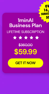 1minAI: Lifetime Subscription (Business Plan)