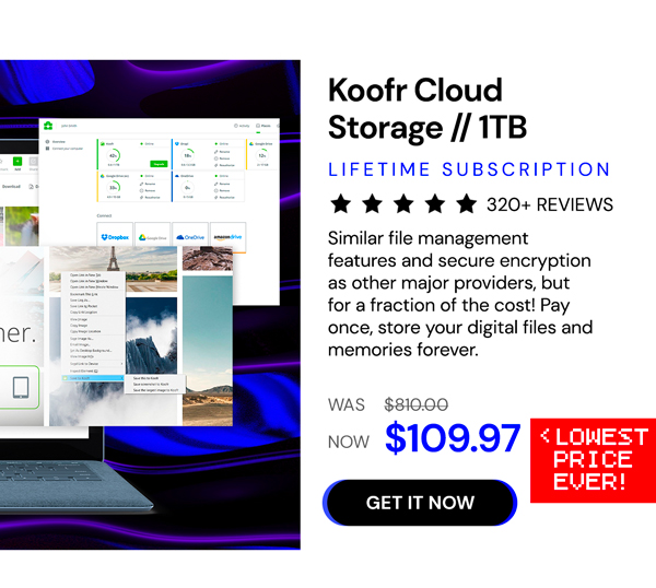 Koofr Cloud Storage: Lifetime Subscription (1TB)