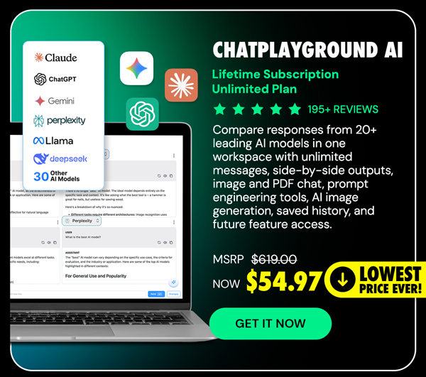 ChatPlayground AI: Lifetime Subscription (Unlimited Plan)