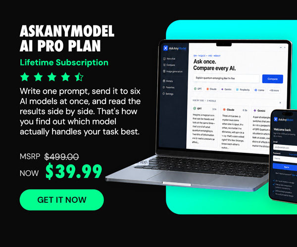 AskAnyModel AI Pro Plan: Lifetime Subscription