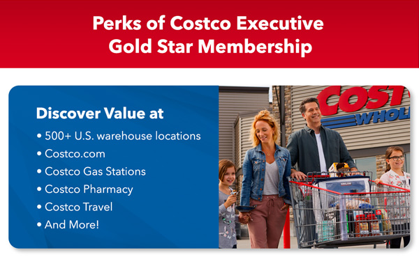 Costco 1-Year Executive Gold Star Membership + $60 Digital Costco Shop Card