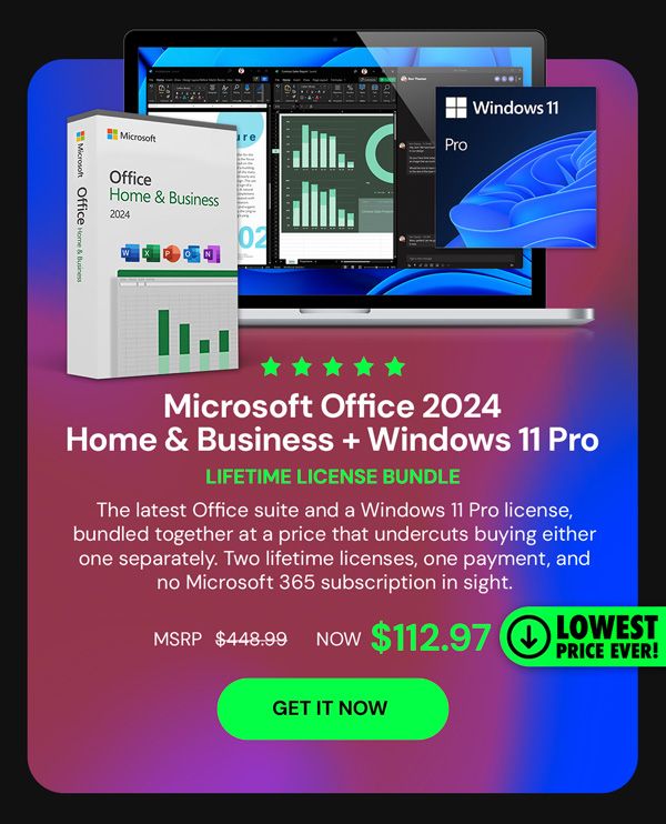 Microsoft Office 2024 Home & Business + Windows 11 Pro Bundle