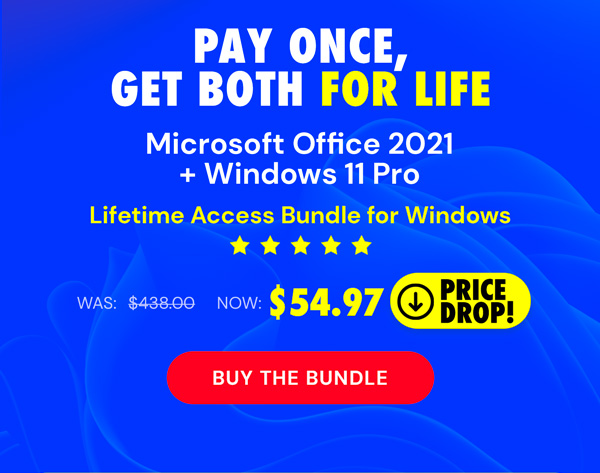 The Ultimate Microsoft Office Professional 2021 for Windows: Lifetime License + Windows 11 Pro Bundle