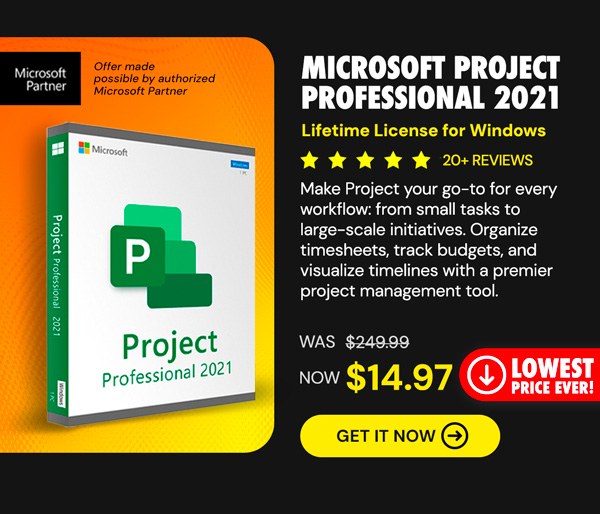 Microsoft Project 2021 Professional: Lifetime License for Windows