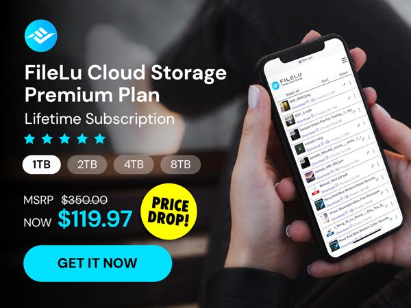 FileLu Cloud Storage Premium Plan: Lifetime Subscription (1TB-8TB)