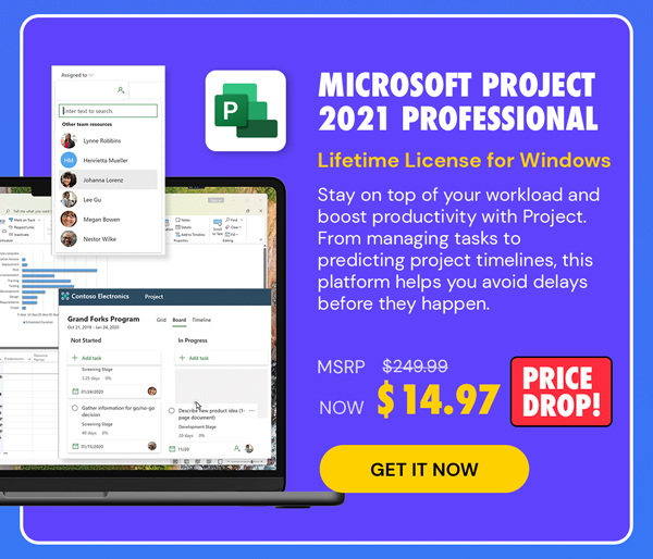 Microsoft Project 2021 Professional: Lifetime License for Windows