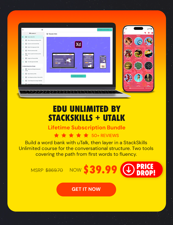The Language Learner Lifetime Subscription Bundle ft. uTalk